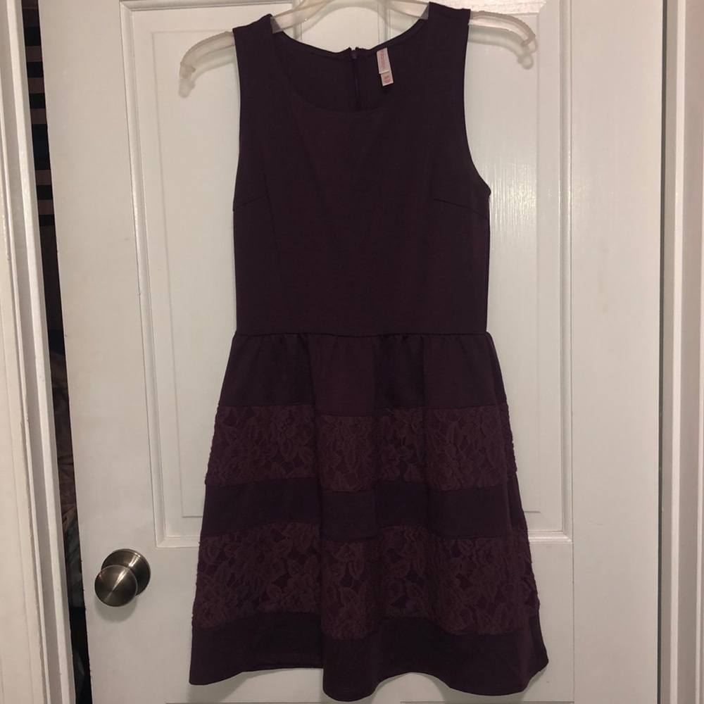 Purple flowered dress